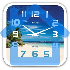 Часы настенные кварцевые Energy модель ЕС-99 пляж