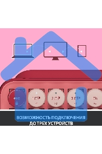 Клавиатура беспроводная Logitech POP KEYS, Heartbreaker Rose (M/N: YR0080/CU0021)