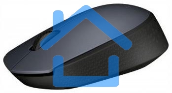 Мышь беспроводная Logitech M170 черный/темно-серый, 1000 dpi, радиоканал, USB, кнопки - 3