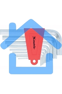 Набор ключей имбусовых Matrix HEX, 1,5–10 мм, CrV, 9 шт., короткие, сатин.