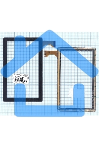Сенсорное стекло (тачскрин) MJK-0098. черное