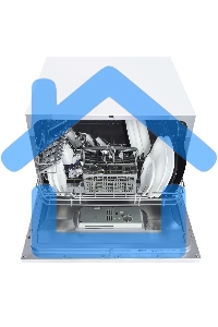 Посудомоечная машина Maunfeld MLP 06S, белый, 55 см, 6 компл., 49 дБ, класс A+