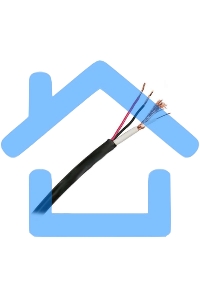 Кабель КВК-П-1.5+2х0.5 наруж.Ч бухта (м) Rexant 01-4013