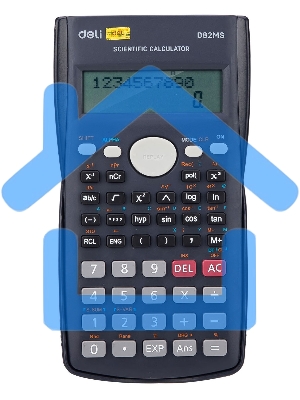 Калькулятор научный Deli ED82MS темно-синий 10+2-разр.
