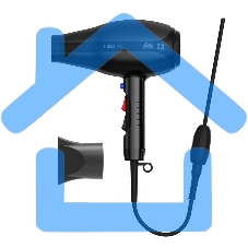 Фен Solis Swiss Air черный 360° 3802