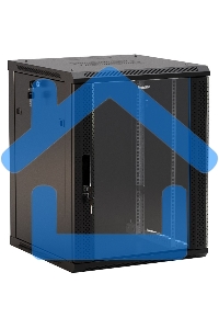Шкаф настенный Hyperline TWB-1245-GP-RAL9004 19-дюймовый (19