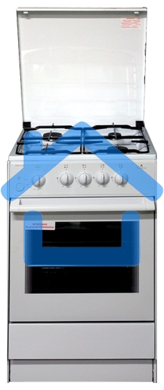 Плита газовая Darina 1B GM 441 005 W белый/черный, конфорок 4 шт, духовка 50 л, 50 см x 85 см x 51 см