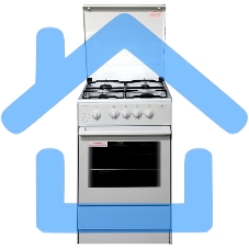 Плита газовая Darina 1B GM 441 005 W белый/черный, конфорок 4 шт, духовка 50 л, 50 см x 85 см x 51 см