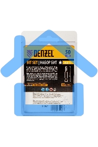 Набор бит TORX 10х50, сталь S2, шестигранный профиль, 10 шт. Denzel