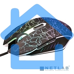 Мышь проводная Oklick 905G INVASION черный, 3200 dpi, USB, кнопки - 6