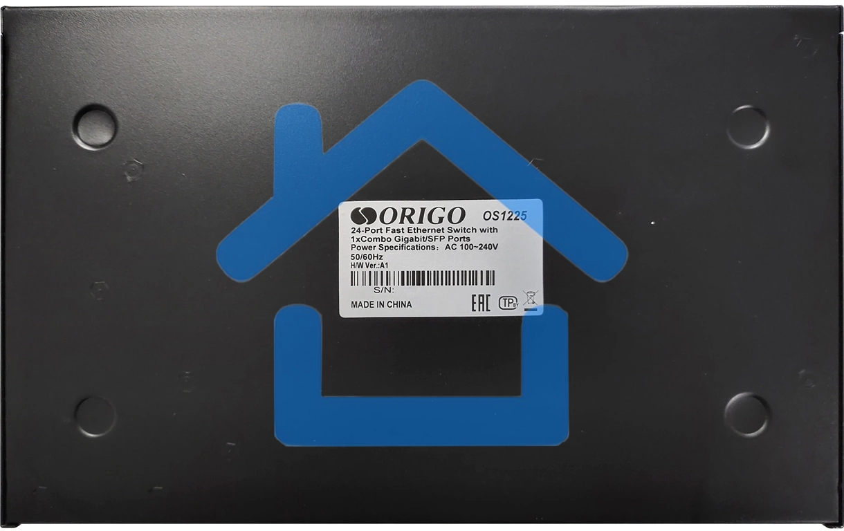 Неуправляемый 25-портовый коммутатор 100 Мбит/с ORIGO OS1225/A1A с гигабитным комбо-портом