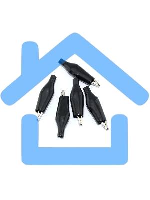 Крокодил черный 3см 5 шт