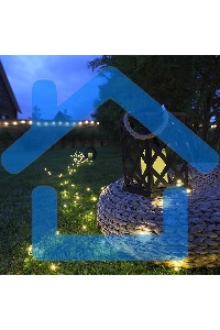 Декоративный фонарь Neon-night на солнечной батарее 14х14х24 см, черный плетеный корпус, теплый белый цвет свечения