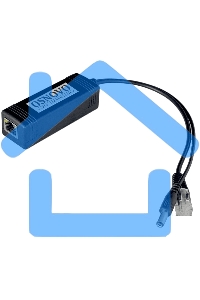 Сплиттер PoE Splitter/2 Osnovo Fast Ethernet. PoE IEEE 802.3af.- RJ45(10/100 Base-T, IE