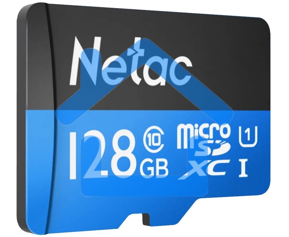 Флеш-Карта NeTac P500 Standard MicroSDXC 128Gb U1/C10 up to 80MB/s, retail pack card only