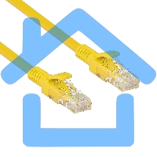 Патч-корд ExeGate UTP-RJ45-RJ45-5e-5M-YL, UTP, cat.5e, 5м, желтый