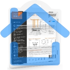Лента светодиодная Basic Gauss 12V 10W/m 700lm/m 3000K IP65 LED 3m 1/100