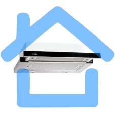 Вытяжка встраиваемая Elikor Интегра Glass 45Н-400-В2Д нержавеющая сталь/черное стекло, 45 см, 400 куб. м/ч, 55 дБ