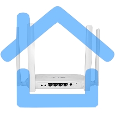 Беспроводной двухдиапазонный маршрутизатор AC1200, 1x1000Base-T WAN, 3x1000Base-T LAN, 4 внешние антенны 5 dBi