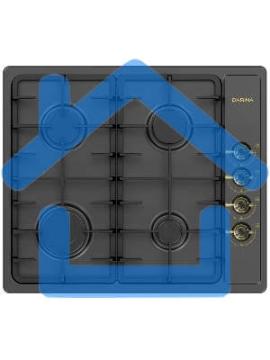 Газовая варочная панель Darina 1T18 BGM 341 11 At антрацит