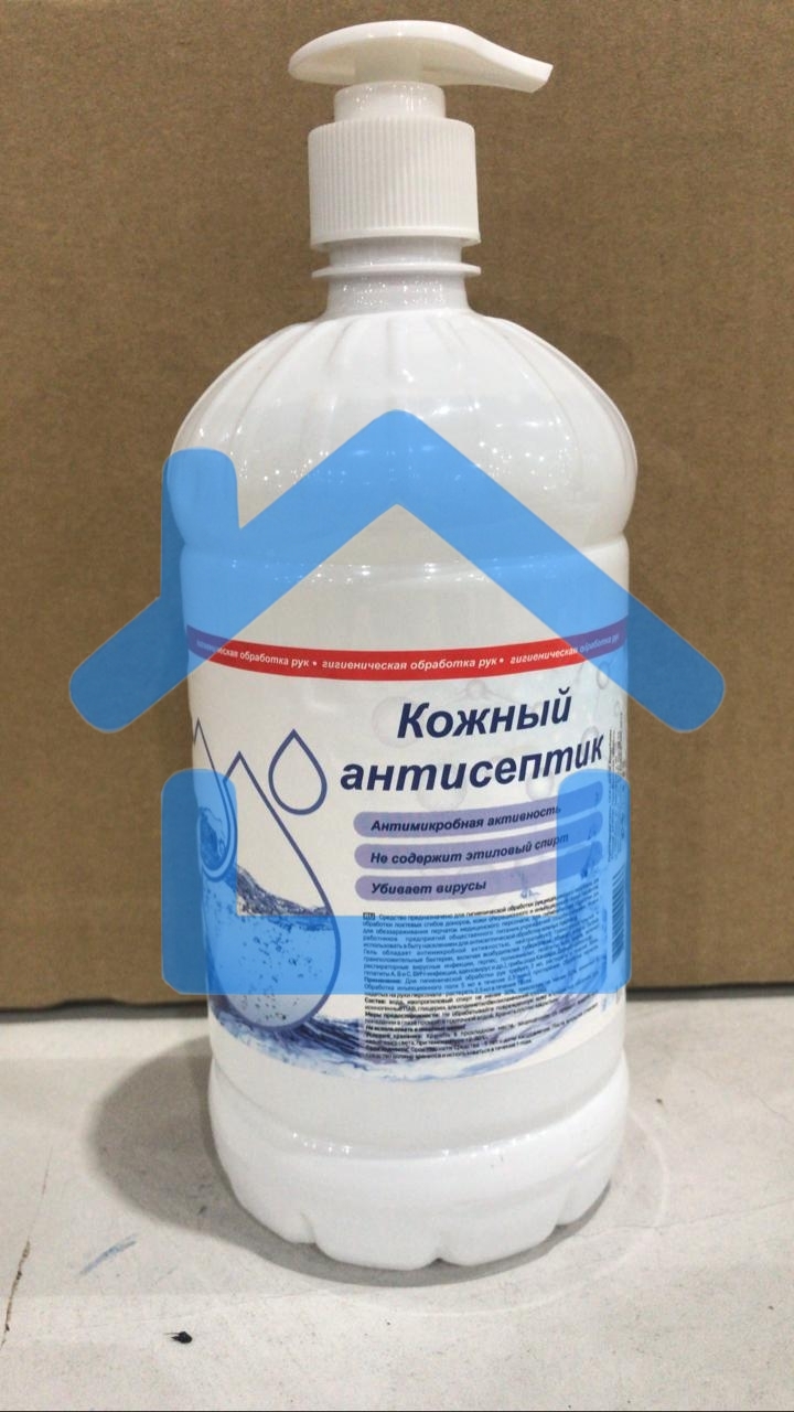 Гель-антисептик для рук, флакон с дозатором 1л (1/6)