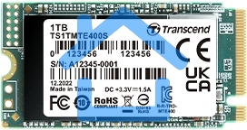 Накопитель SSD 256Gb Transcend MTE400S, 3D TLC NAND, M.2 2242,PCI-E 4x R/W - 2000/1000 Mb/s
