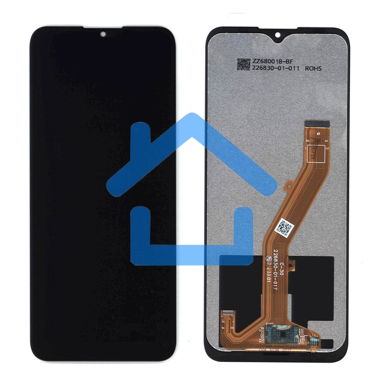Дисплей для Nokia C30 черный