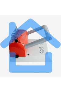 Переплетчик ГЕЛЕОС БП-16 бело-красный на пластиковую пружину, А4, ручная перфорация 16 листов, переплет макс до 500 л., глубина перфорации 2-3-4-5 мм