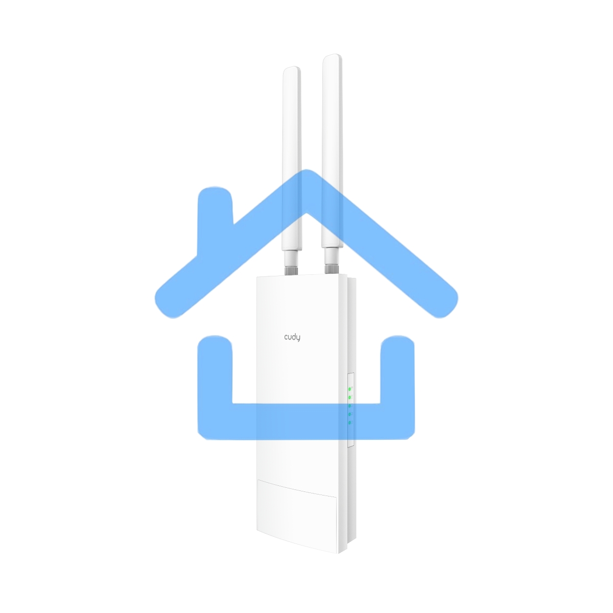 Повторитель беспроводного сигнала Cudy AP1200 Outdoor AC1200 Wi-Fi белый