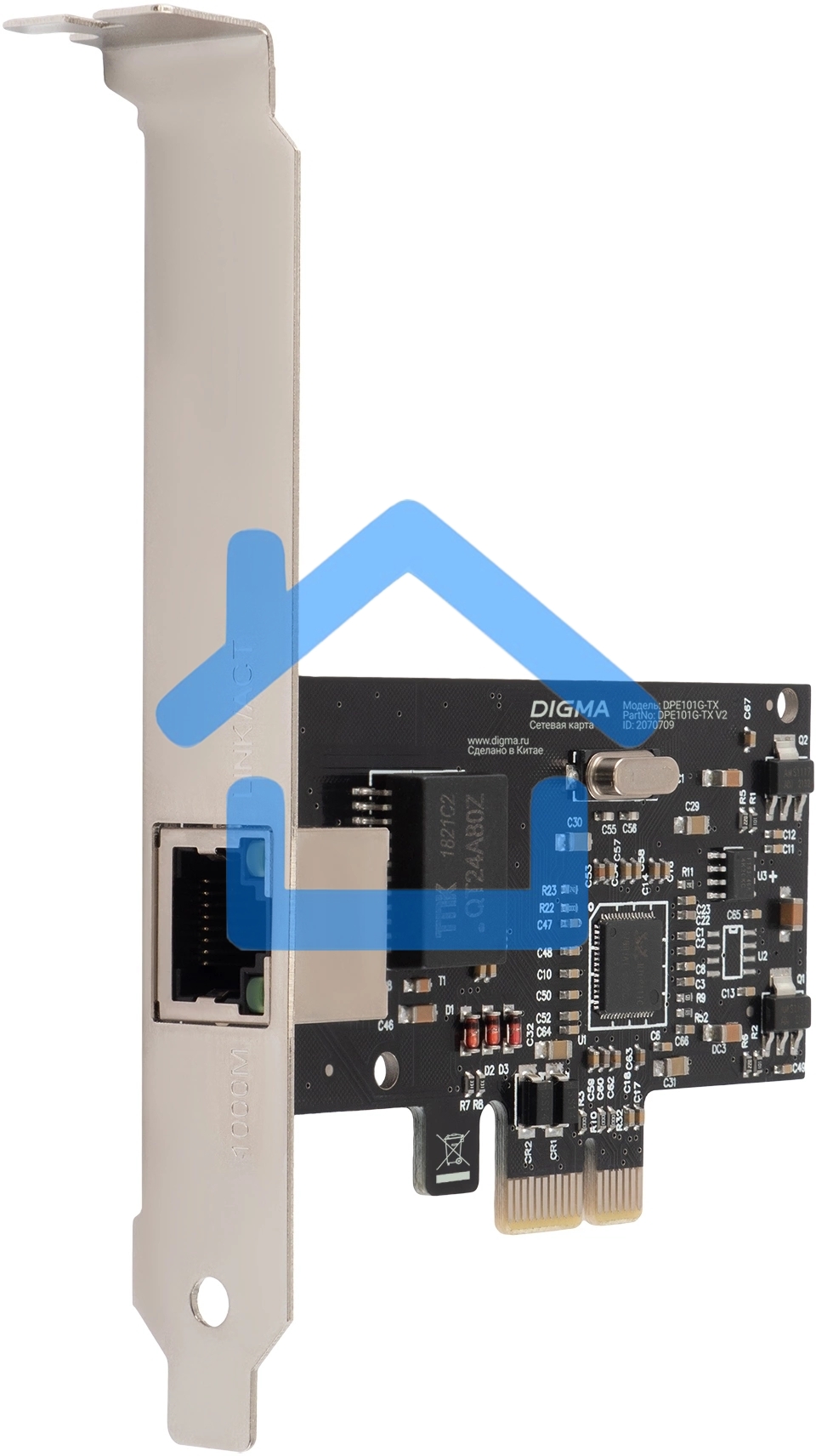 Сетевая карта Gigabit Ethernet Digma DPE101G-TX DPE101G-TX V2 PCI Express