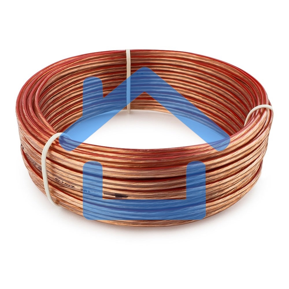 Акустический кабель Cablexpert CC-TC2x0,75-15M, прозрачный,  15 м, бухта