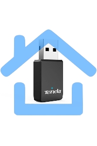 Сетевой адаптер Wi-Fi Tenda WiFi Adapter USB U9 (USB2.0, WLAN 650Mbps, 802.11ac) 1x int Antenna