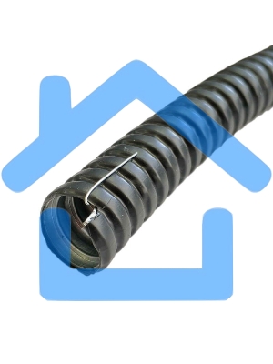 Металлорукав в ПВХ изоляции МРПИ НГ 15 d15мм с протяжкой (уп.50м) ЗЭТА zeta44402