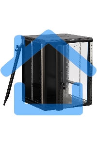 Шкаф настенный Hyperline TWB-1245-GP-RAL9004 19-дюймовый (19