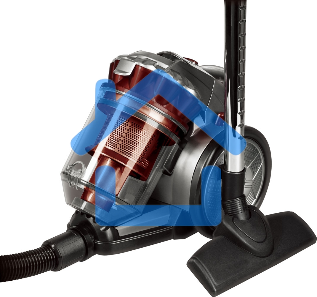 Пылесос SUPRA VCS-2024 серый, 230/2000 Вт, уборка сухая, пылесборник контейнер 2 л