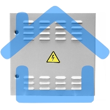 Шкаф уличный всепогодный настенный укомплектованный 15U (Ш600   Г500), комплектация T1-IP54 (ШТВ-Н-15.6.5-4ААА-Т1)