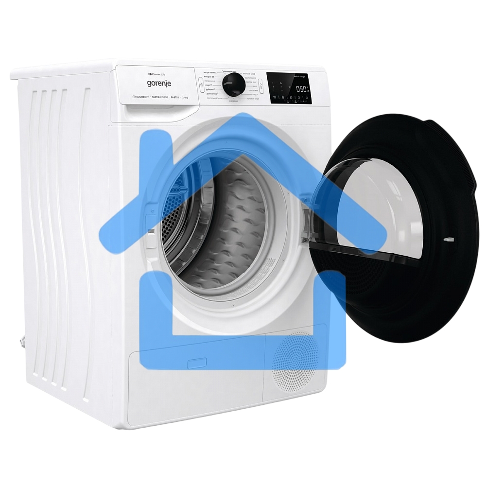 Сушильная машина Gorenje DGPNE82GNLW белый, 8 кг, сушка - конденсационная, программ - 16, 60 x 85 x 62.5 см