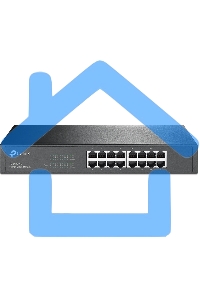 Коммутатор TP-Link SMB TL-SG1016D неуправляемый настольный/19U 16x10/100/1000BASE-T