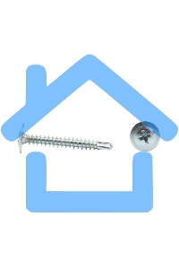 Саморез с прессшайбой KRANZ ПШС сверло 4.2х32, короб (200 шт./уп.)