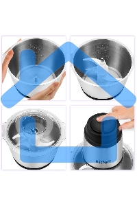 Измельчитель электрический Kitfort КТ-3025 2л. 250Вт серебристый