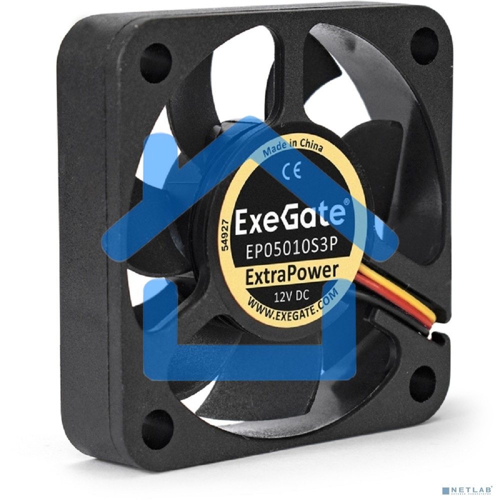 Вентилятор для корпуса ExeGate ExtraPower EP05010S3P черный, 50 мм, 6500 об/мин, 36 дБ, 3 pin