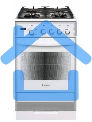 Плита газовая Gefest ПГ 5500-03 0042 белый, конфорок 4 шт, духовка 52 л, 50 см x 85 см x 58.5 см
