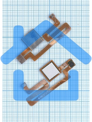 Шлейф со сканером отпечатка пальца для Xiaomi Mi Max серебристый