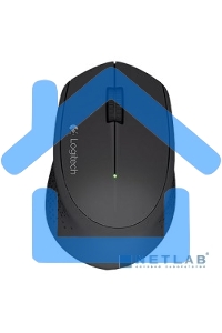 Мышь беспроводная Logitech M280 черный, 1000 dpi, радиоканал, USB, кнопки - 3
