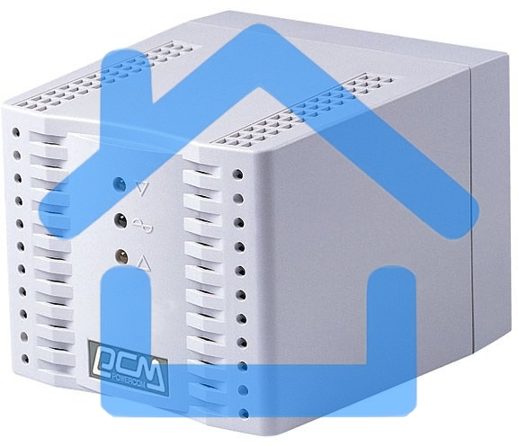  Стабилизатор напряжения Powercom Voltage Regulator, 2000VA, White, Schuko