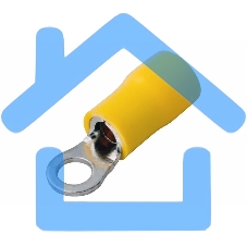 Наконечник кольцевой изолированный ø 4.3 мм 4-6 мм² (НКи 6.0-4/НКи5,5-4) желтый Rexant