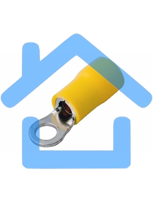 Наконечник кольцевой изолированный ø 4.3 мм 4-6 мм² (НКи 6.0-4/НКи5,5-4) желтый Rexant