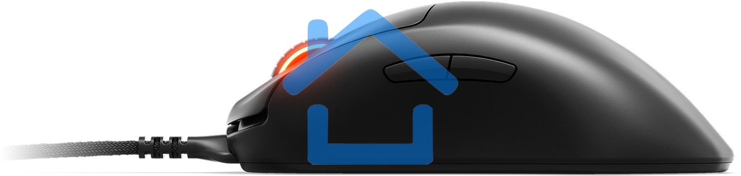 Мышь проводная SteelSeries Prime черный, 18000 dpi, USB, кнопки - 6