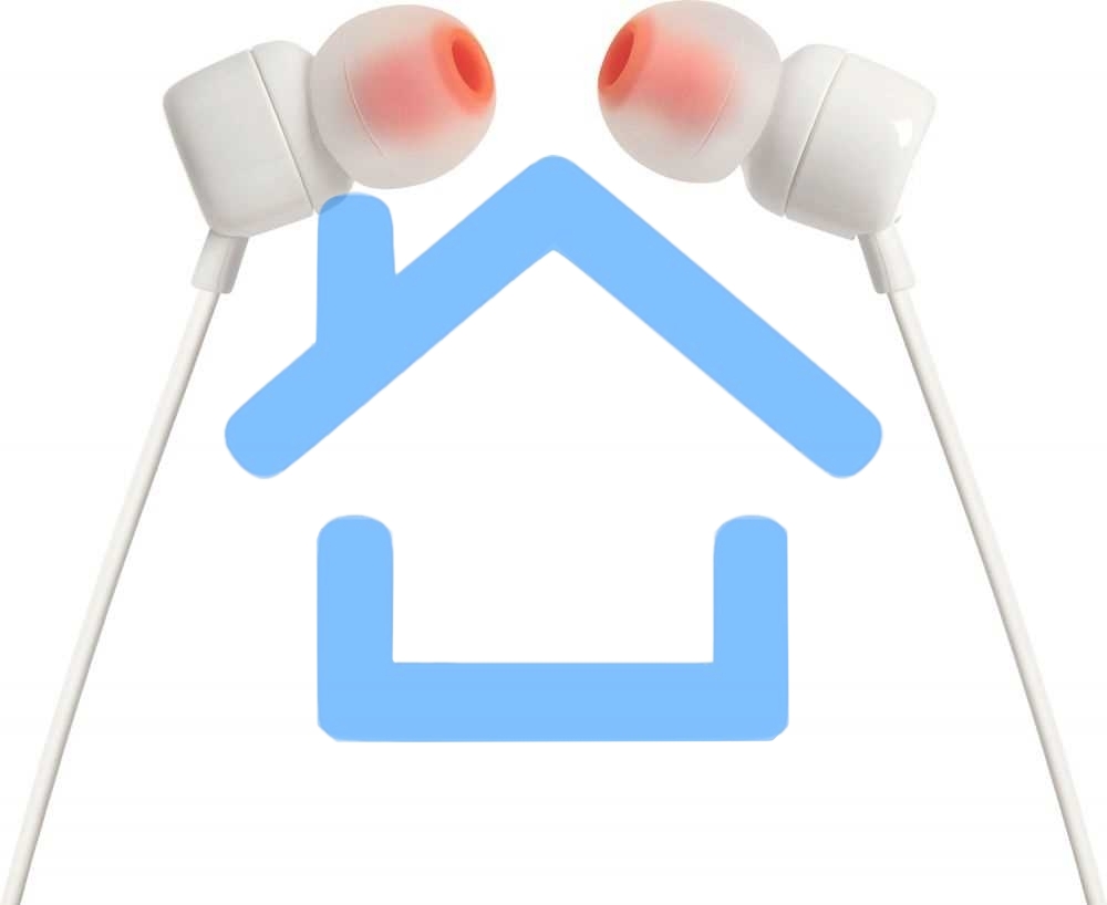 Наушники JBL Tune 110, 3.5 мм, внутриканальные, белый