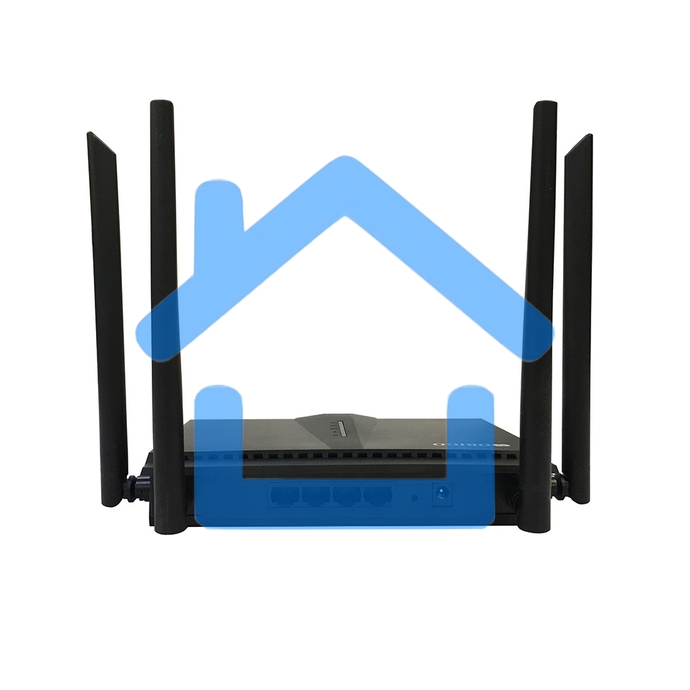 Двухдиапазонный Wi-Fi 6 маршрутизатор AX1800, 1x1000Base-T WAN, 3x1000Base-T LAN, 4 внешние антенны 5 dBi